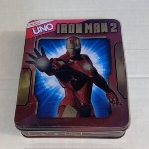 UNO card game Iron Man 2 Collectors Tin  2-10 players RARE READ